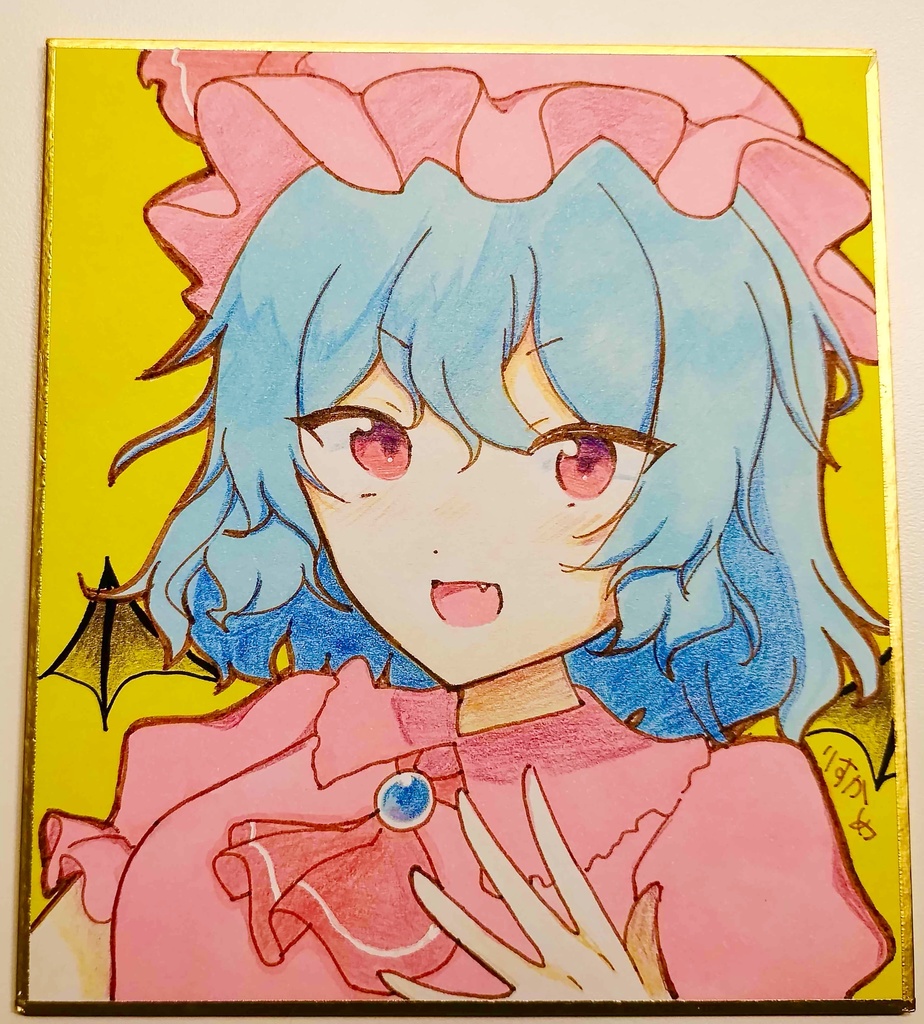  レミリア・スカーレット 色紙