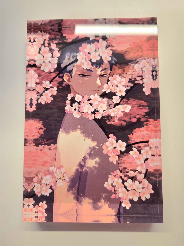 桜にさらわれるアポロ　アクリルブロック