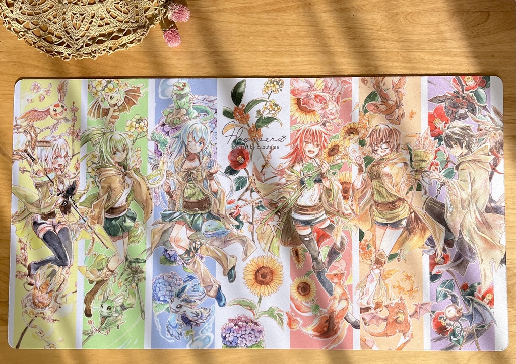 Flowers-六霊使いと季節の花々 プレイマット