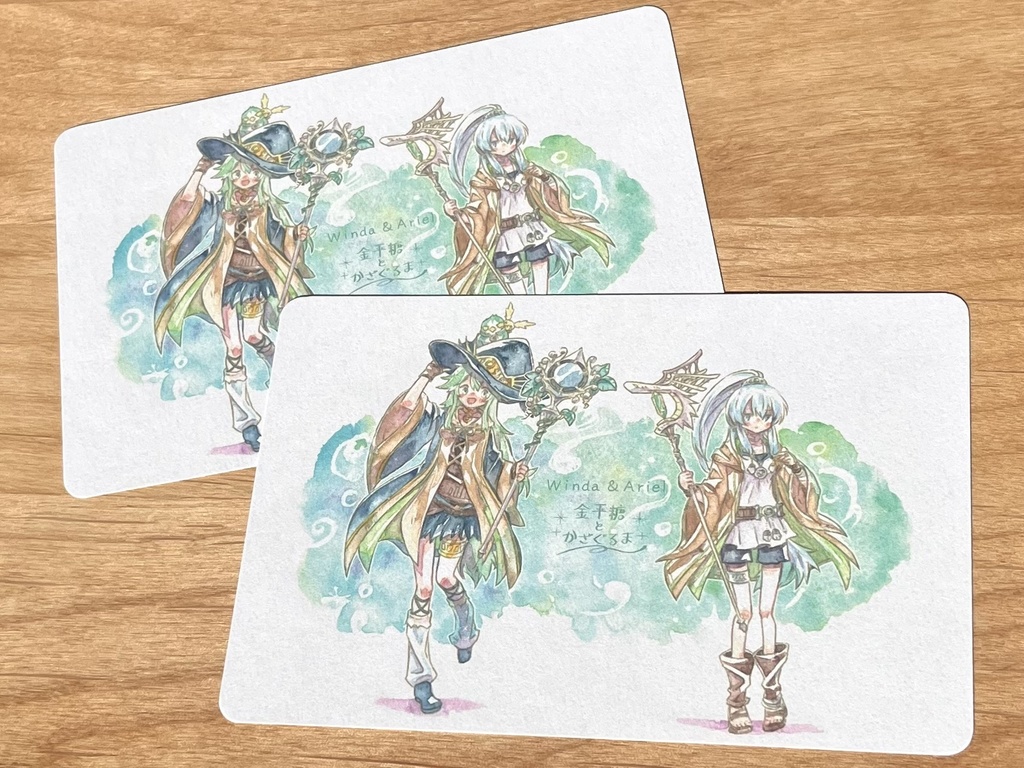 ウィンダ&エリアルお衣装交換ポストカード