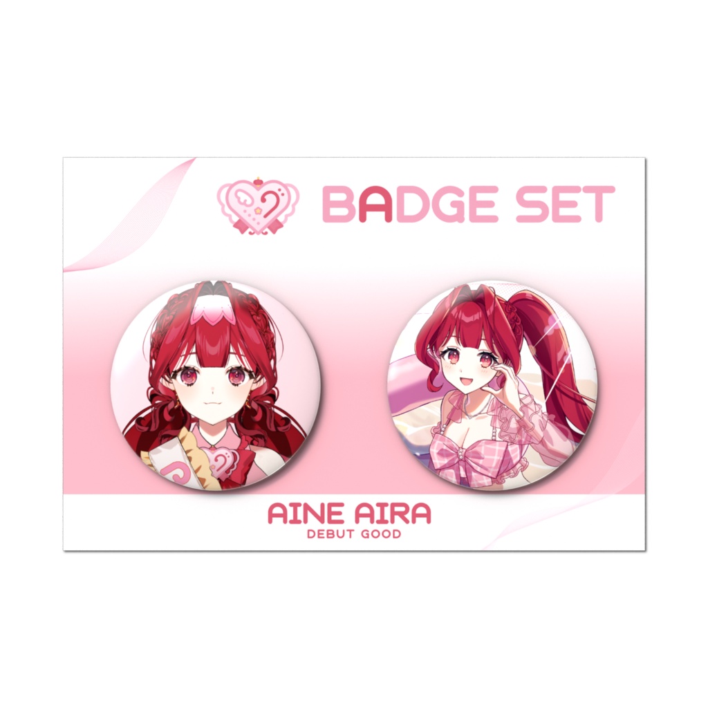 【愛音あいらDebut Goods】缶バッチセット　~Ｗelcome & Summer~