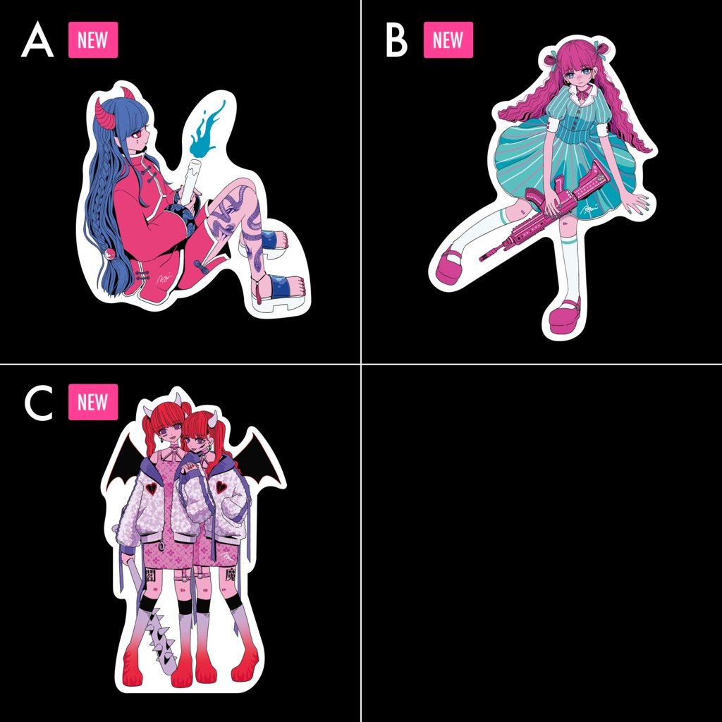 ガールズステッカー