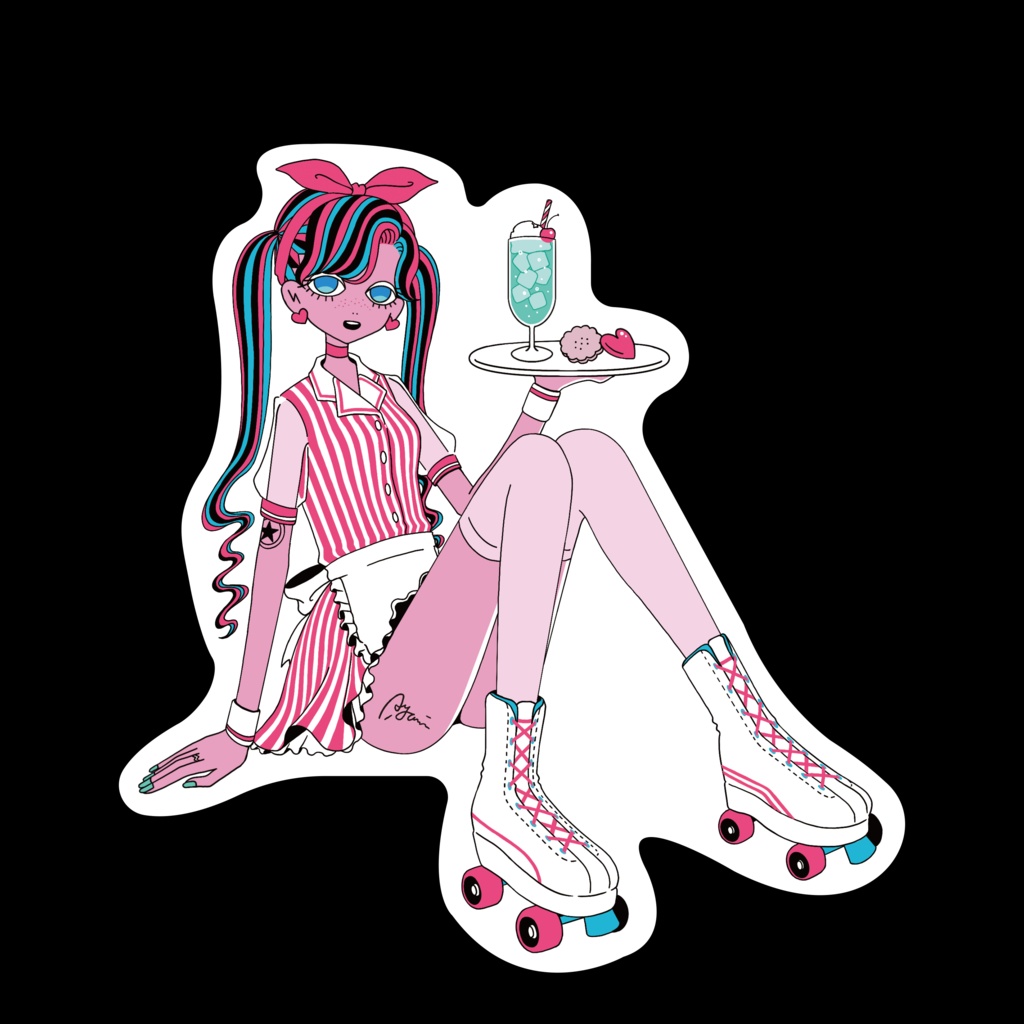 ガールズステッカー