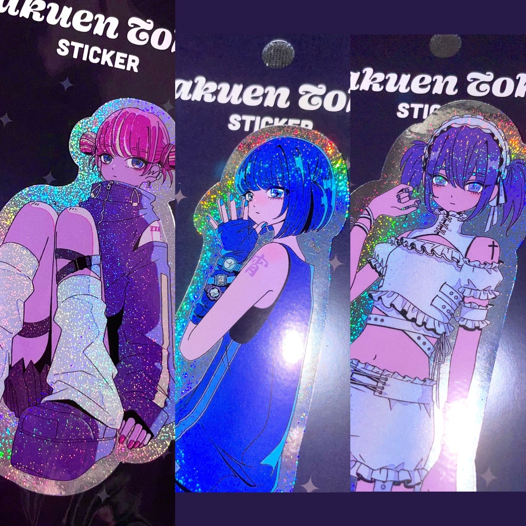 【50%OFF】グリッターステッカー