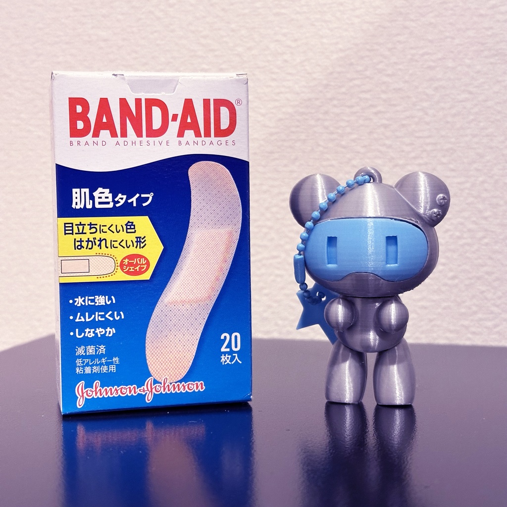 くま型ロボ マスコットキーホルダー