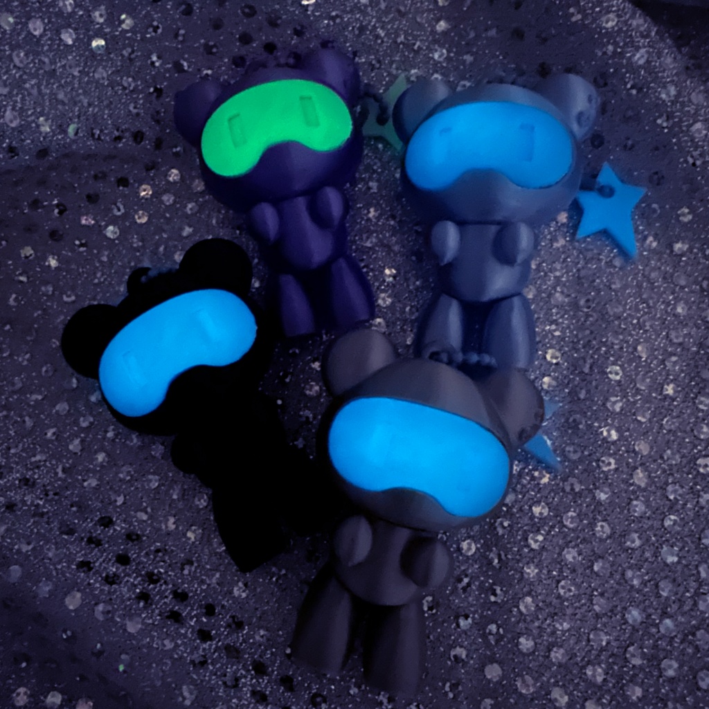 くま型ロボ マスコットキーホルダー