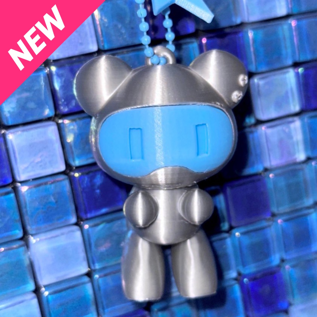 くま型ロボ マスコットキーホルダー