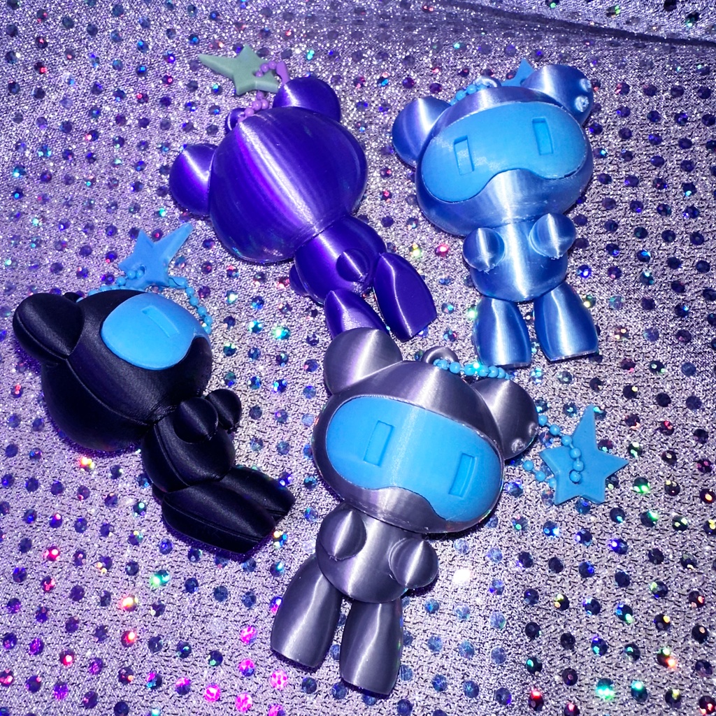 くま型ロボ マスコットキーホルダー