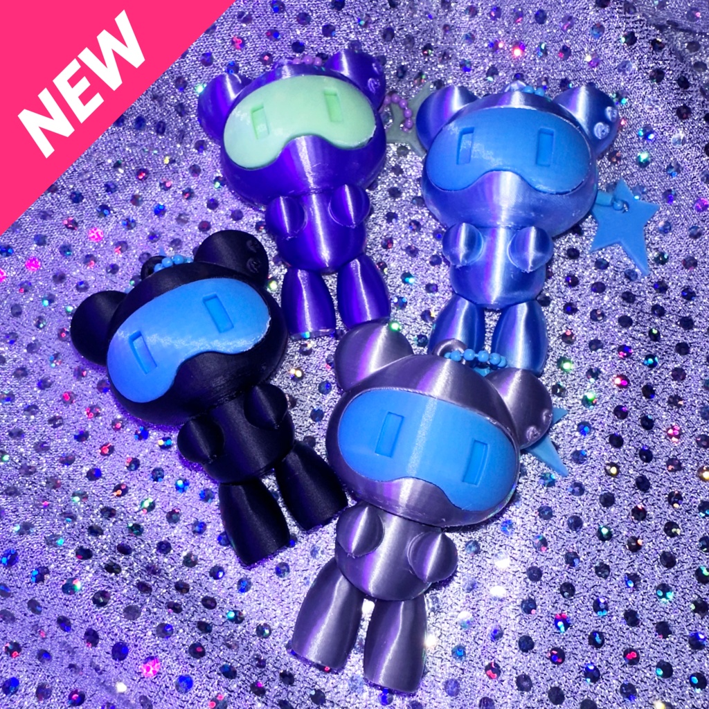 くま型ロボ マスコットキーホルダー