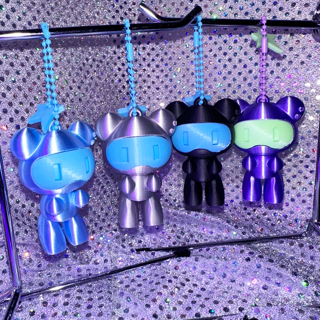 くま型ロボ マスコットキーホルダー