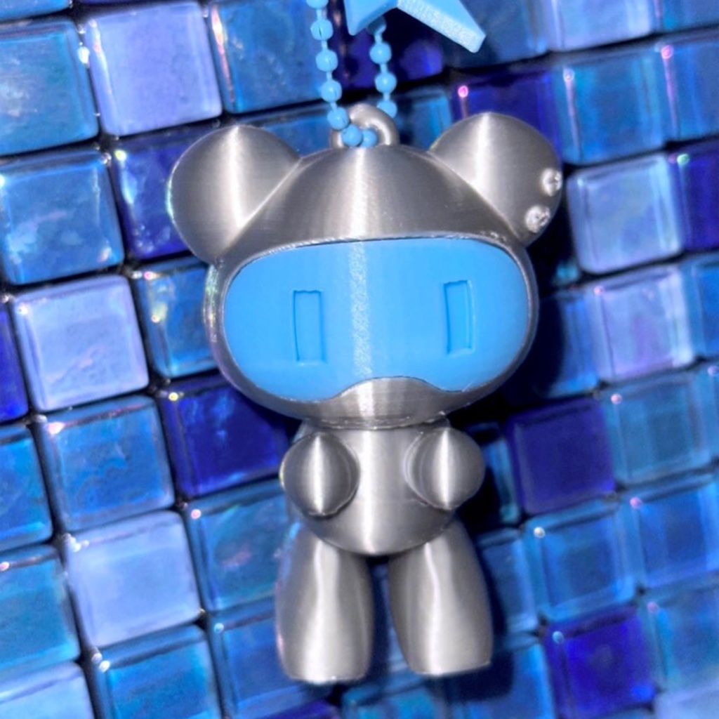 くま型ロボ マスコットキーホルダー