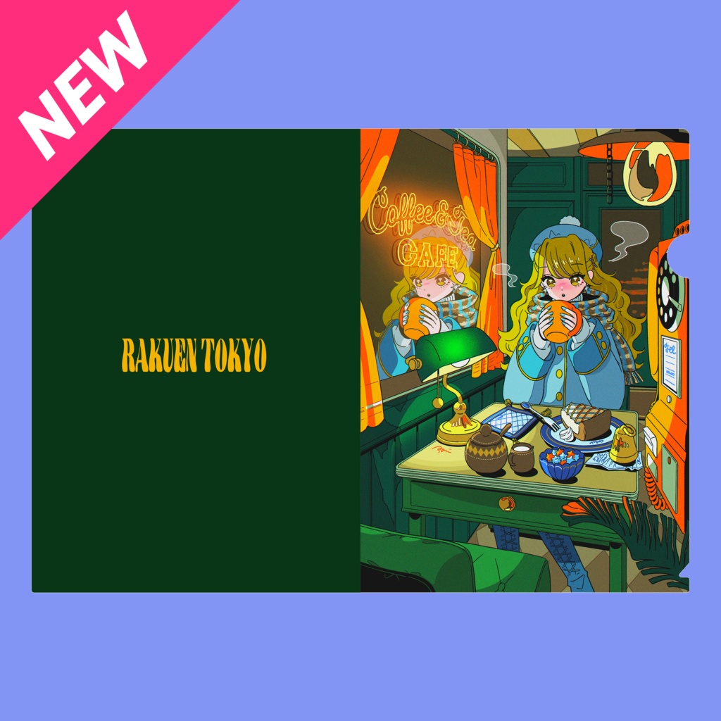 A5クリアファイル【冬の喫茶店】