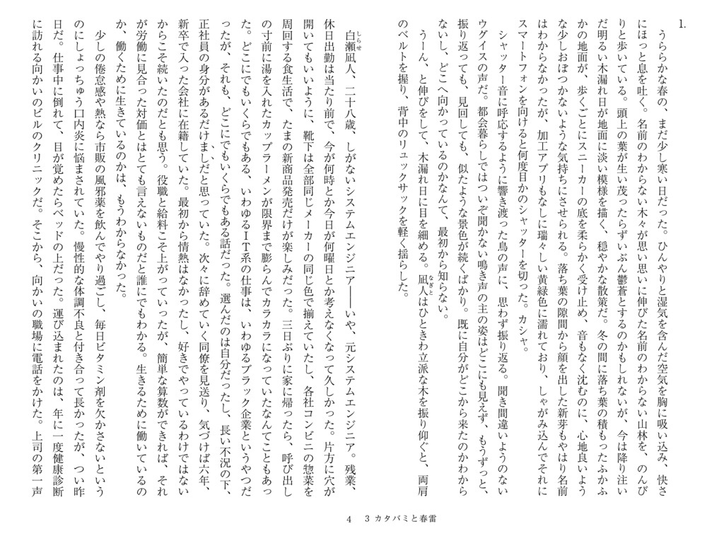 カタバミと春雷