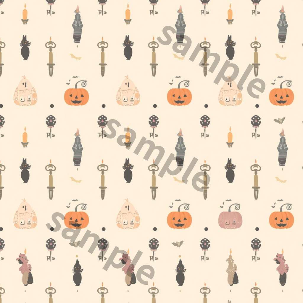Antique Halloween|大人かわいい ハロウィンデジタルペーパー6種セット