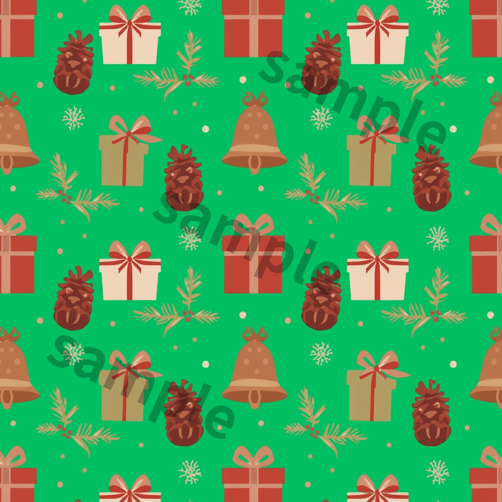 アンティークXmas デザインペーパー 6種類