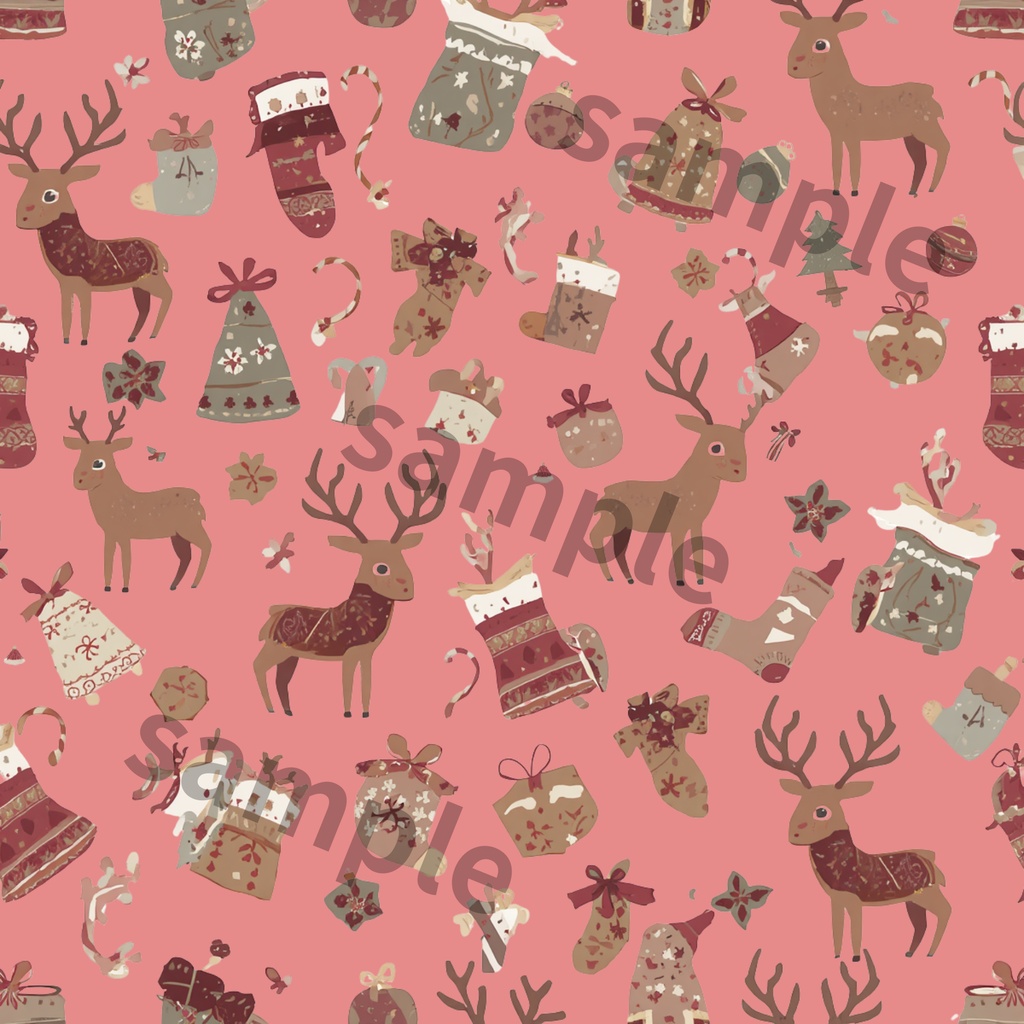 アンティークXmas デザインペーパー 6種類