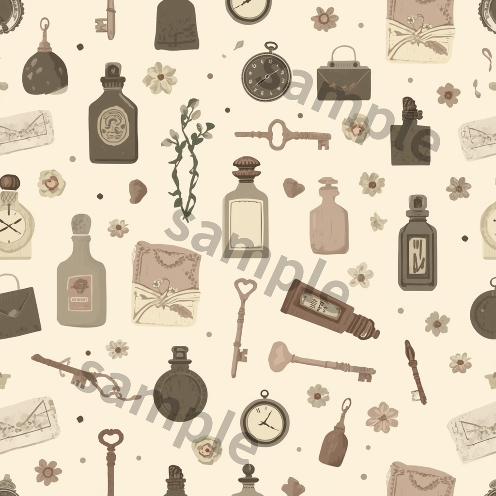 Antique Collection|大人かわいいアンティーク柄 デジタルペーパー6種セット