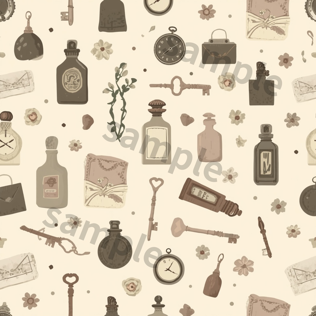 Antique Collection|大人かわいいアンティーク柄 デジタルペーパー6種セット