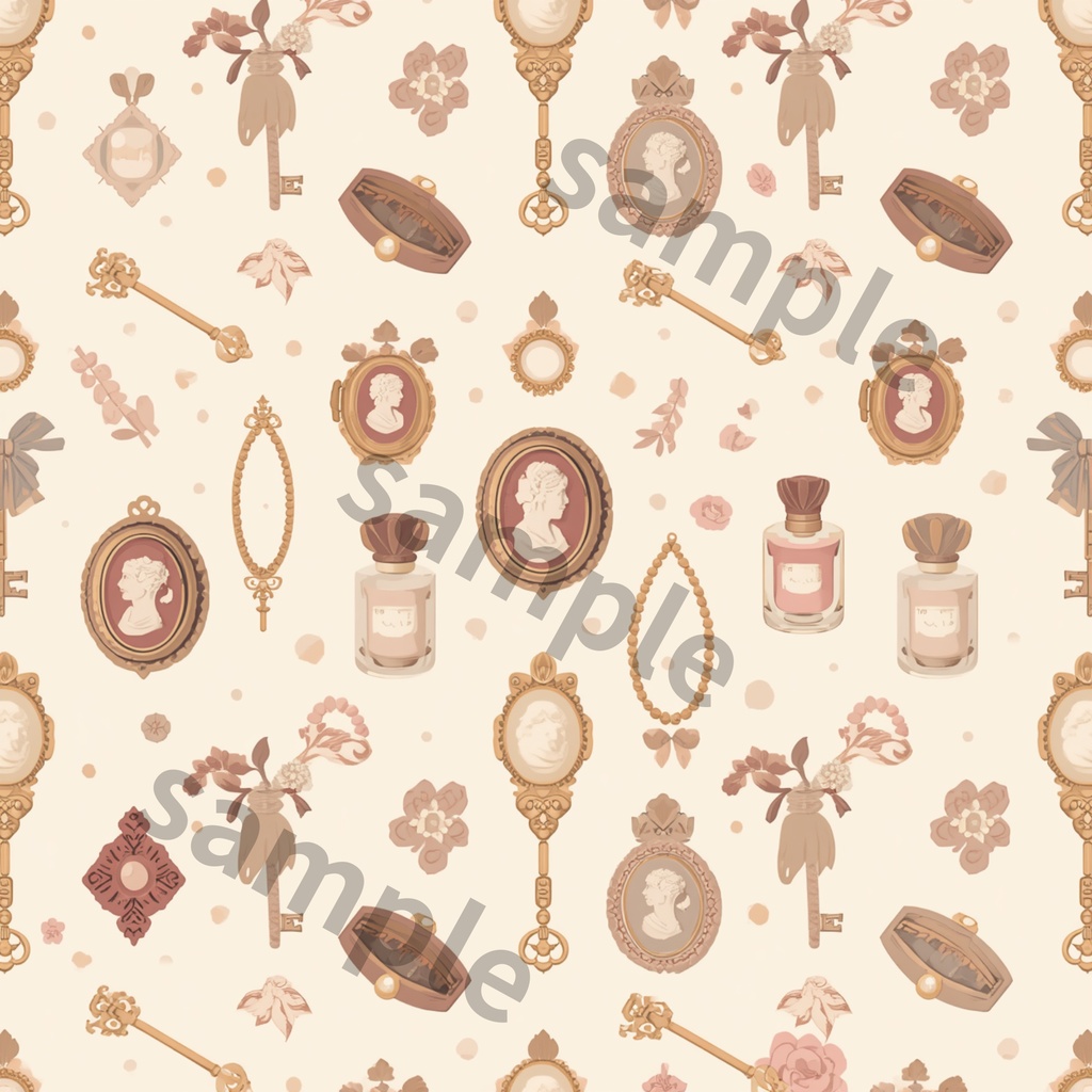 Antique Collection|大人かわいいアンティーク柄 デジタルペーパー6種セット