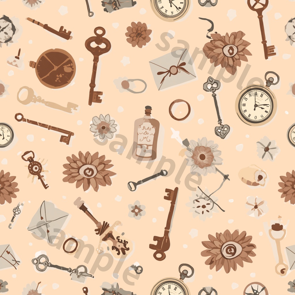 Antique Collection|大人かわいいアンティーク柄 デジタルペーパー6種セット