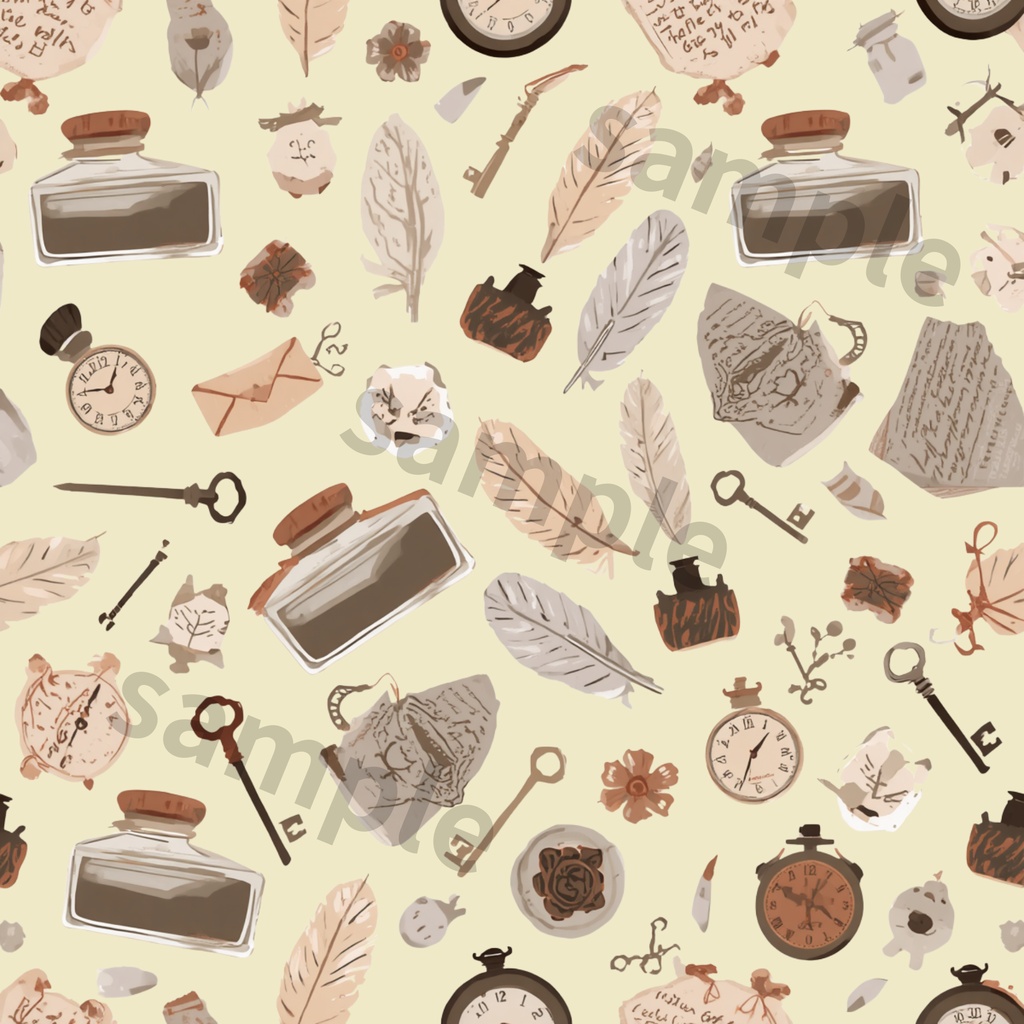 Antique Collection|大人かわいいアンティーク柄 デジタルペーパー6種セット