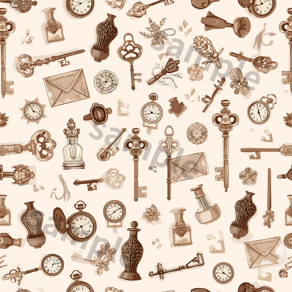 Antique Collection|大人かわいいアンティーク柄 デジタルペーパー6種セット