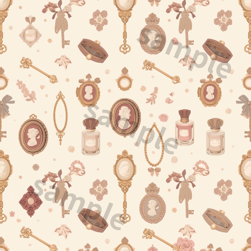 Antique Collection|大人かわいいアンティーク柄 デジタルペーパー6種セット