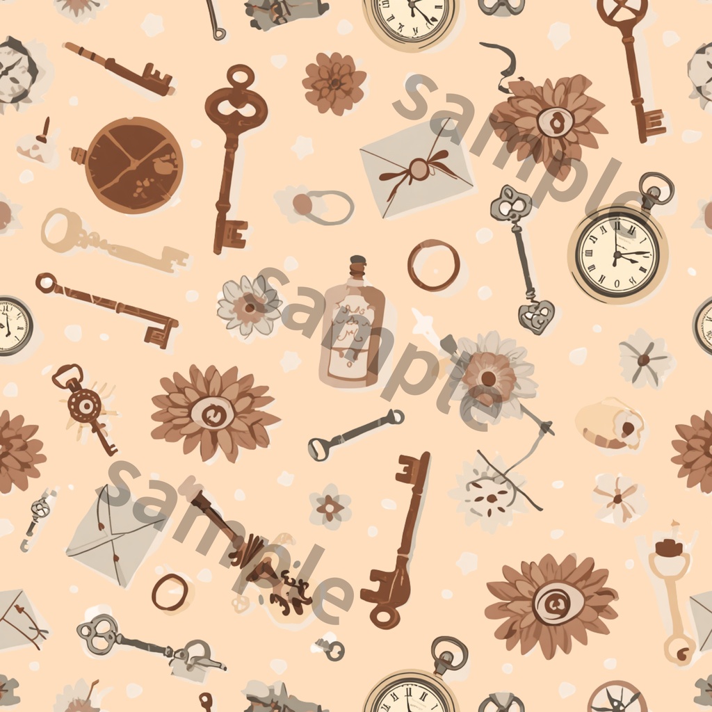 Antique Collection|大人かわいいアンティーク柄 デジタルペーパー6種セット