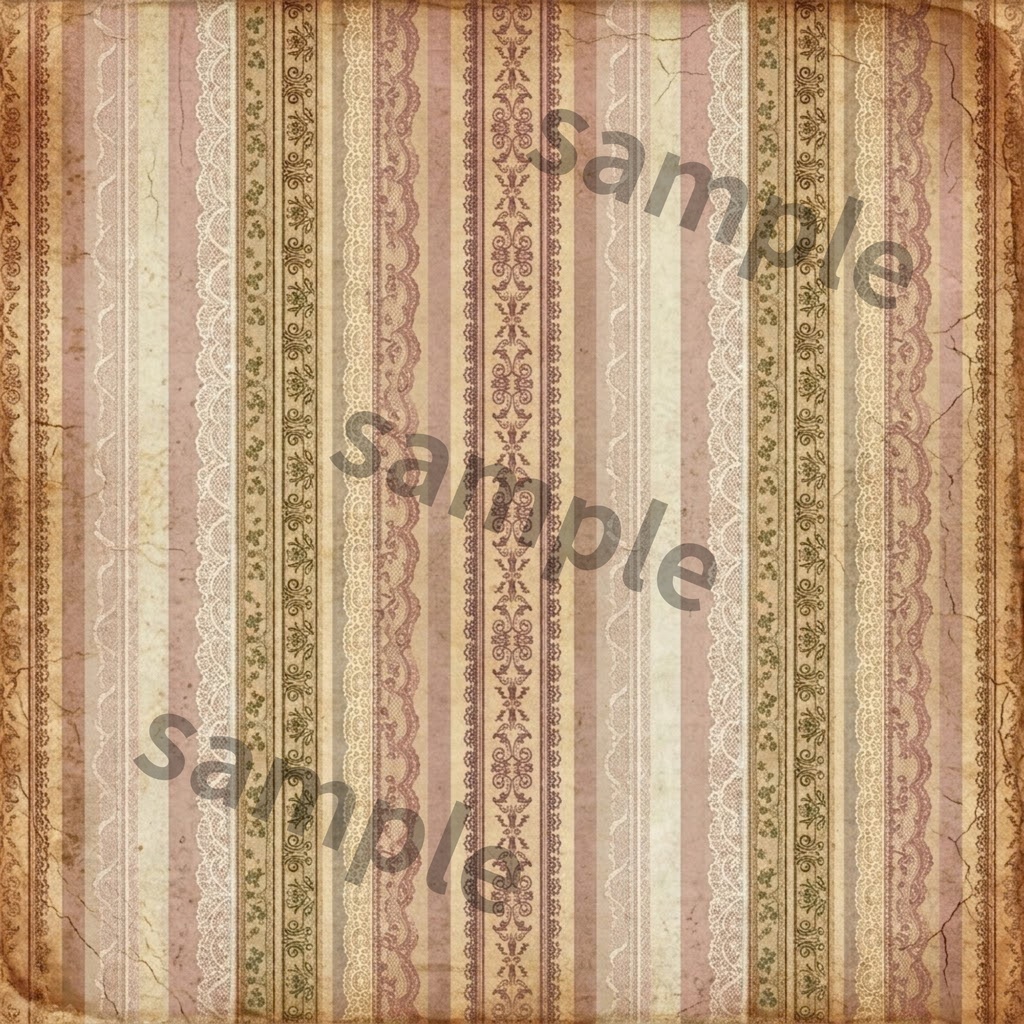 Antique × Stripe|大人かわいいアンティークストライプ|デジタルペーパー 6種類