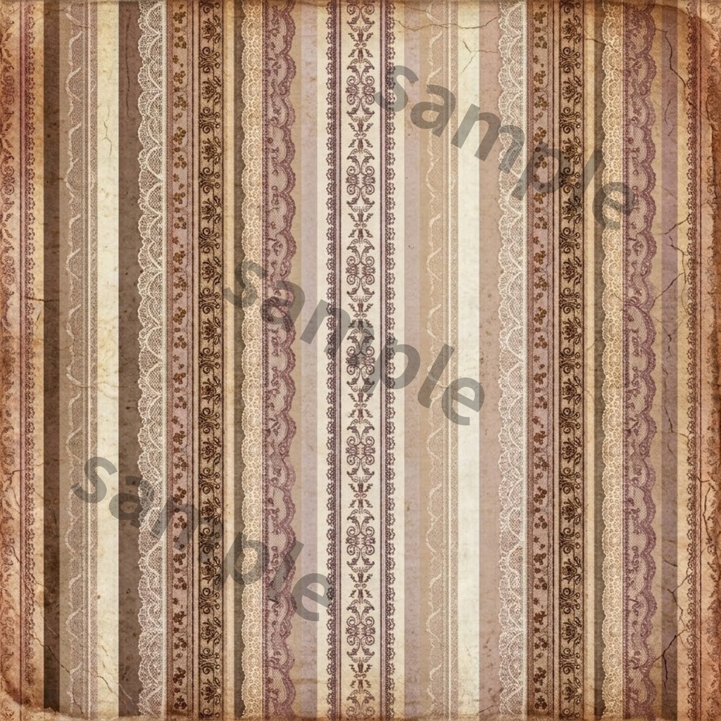 Antique × Stripe|大人かわいいアンティークストライプ|デジタルペーパー 6種類