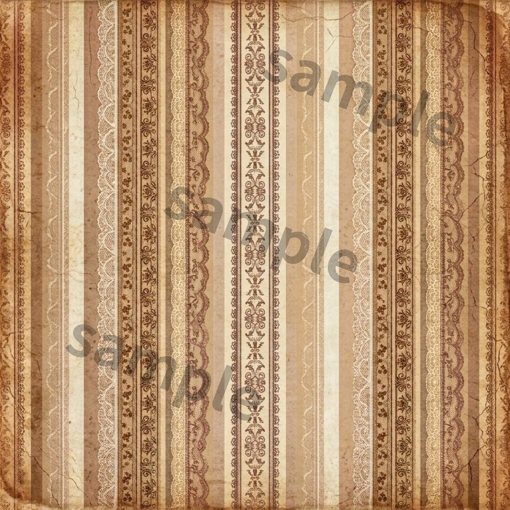 Antique × Stripe|大人かわいいアンティークストライプ|デジタルペーパー 6種類