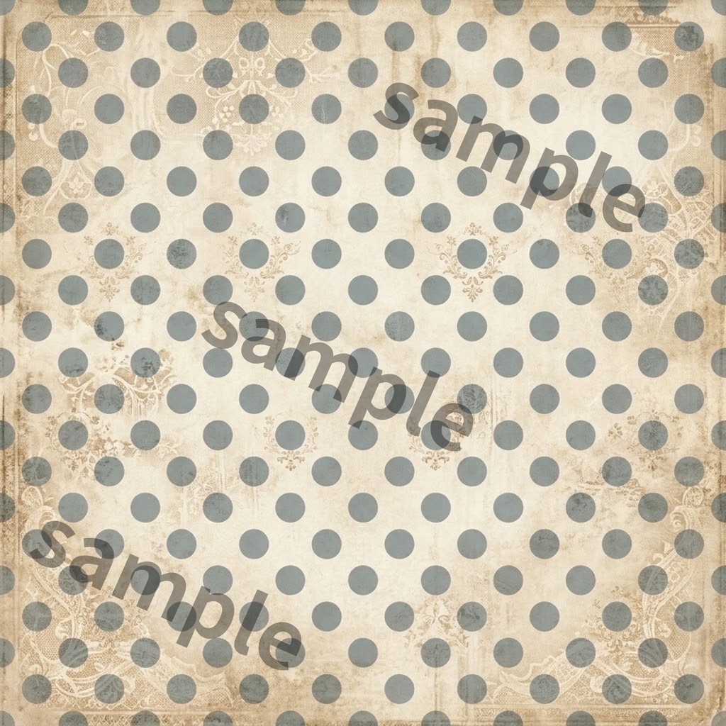 Antique × Polka Dot|大人かわいいアンティーク水玉|デジタルペーパー 6種類