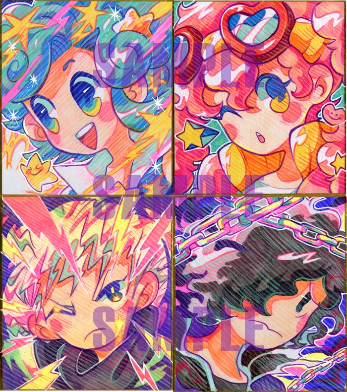 【色紙原画】キャラクター色紙