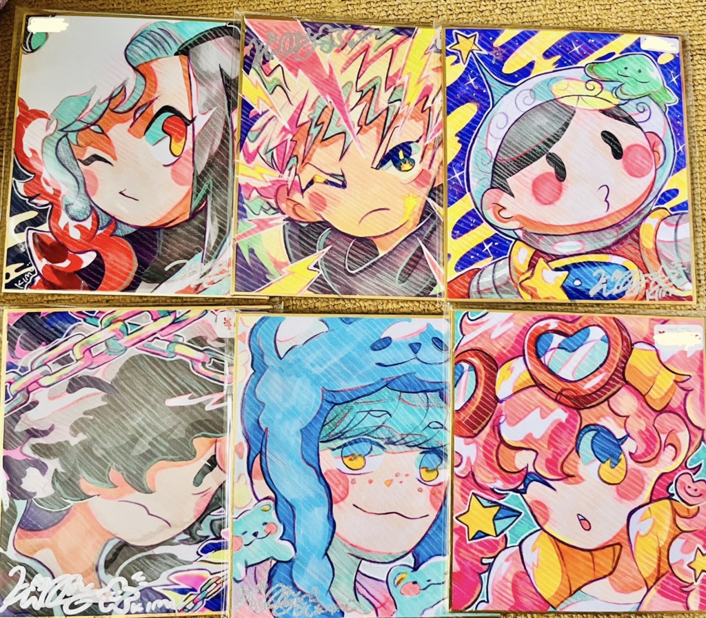 【色紙原画】キャラクター色紙