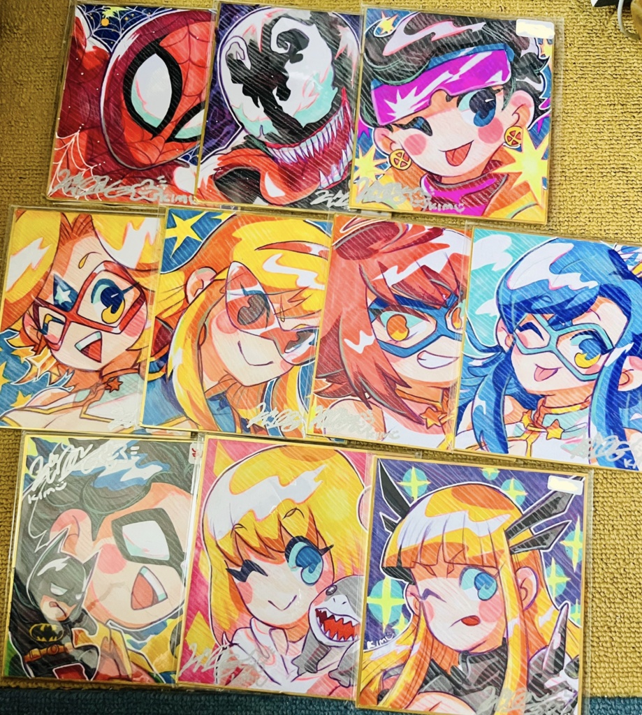 【色紙原画】キャラクター色紙