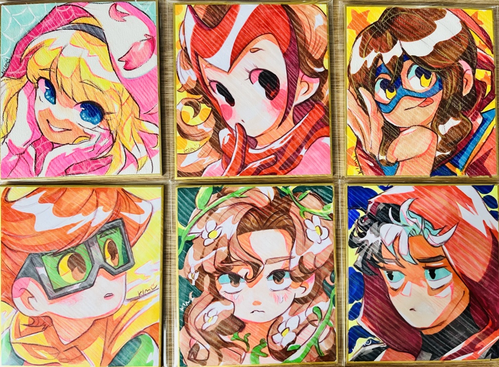 【色紙原画】キャラクター色紙（アメコミ）