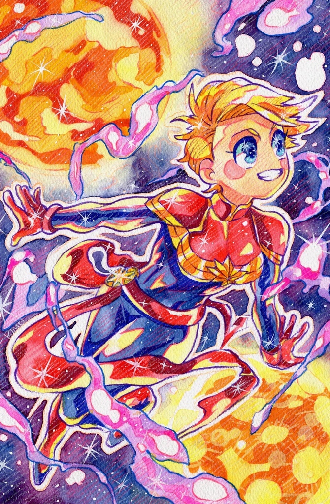 【原画】キャプテンマーベル