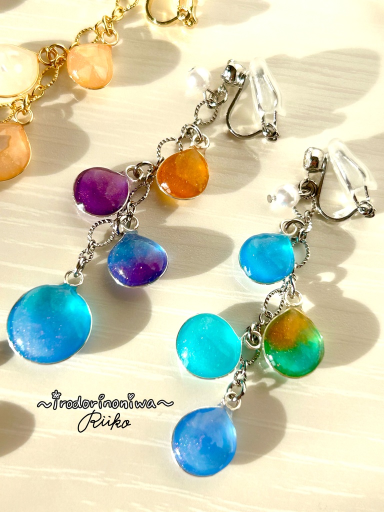 うつりゆく海の耳飾り【ピアスのみ】