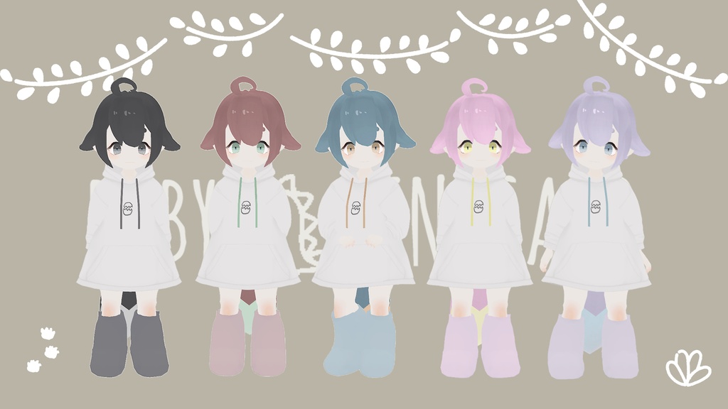 【Cluster対応/VRM】オリジナル3Dモデル「恐竜のｴｹﾁｪﾝ」