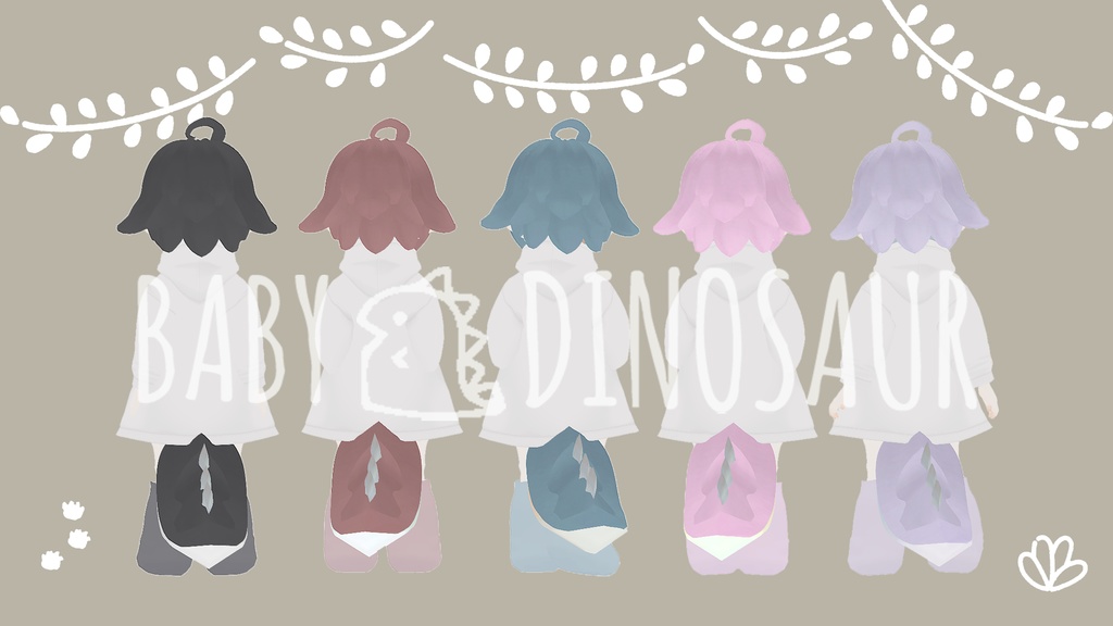 【Cluster対応/VRM】オリジナル3Dモデル「恐竜のエケチェン」