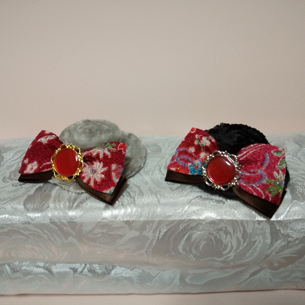 和風アンティーク*おまんじゅう用帽子クリップ