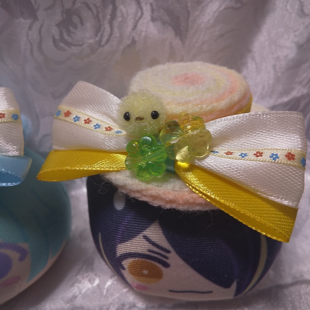 ひよこ*おまんじゅう帽子クリップ