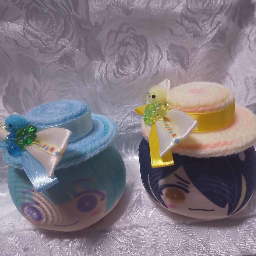 ひよこ*おまんじゅう帽子クリップ