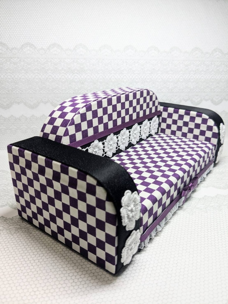 市松模様 ぬいぐるみ・おまんじゅう ソファー