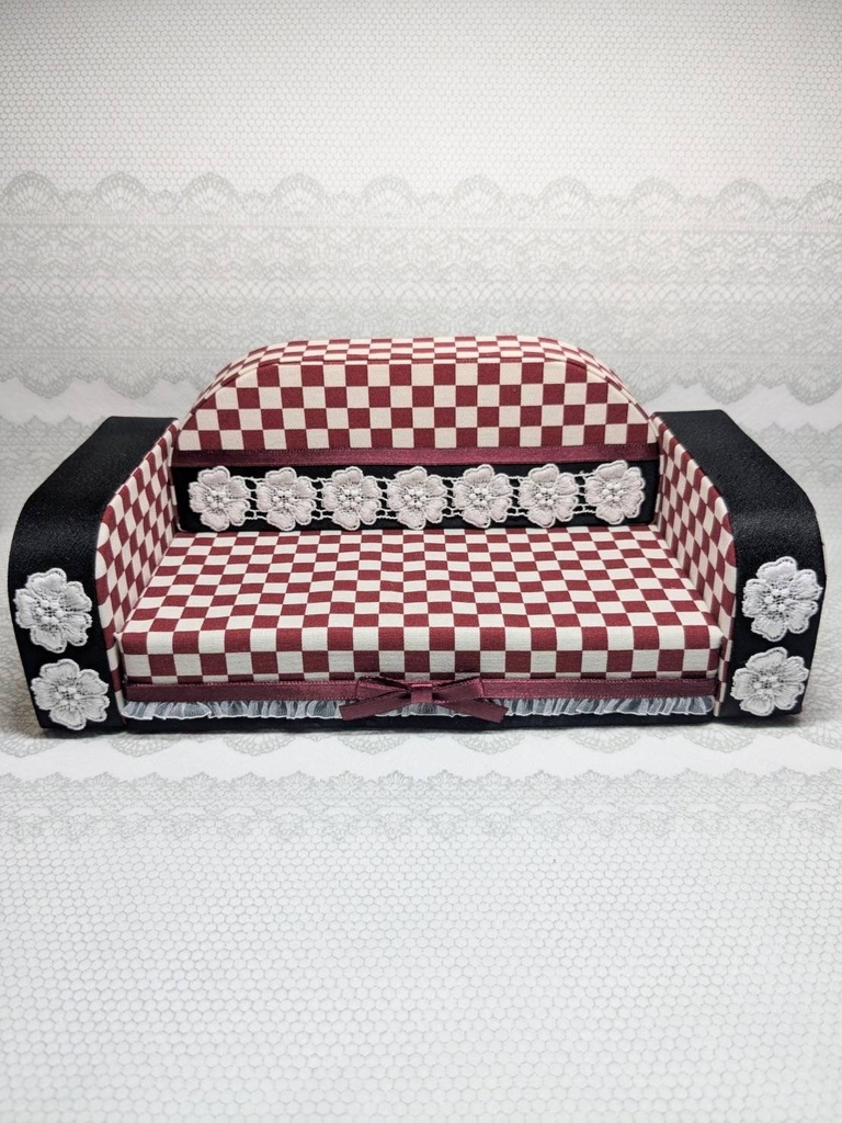 市松模様 ぬいぐるみ・おまんじゅう ソファー