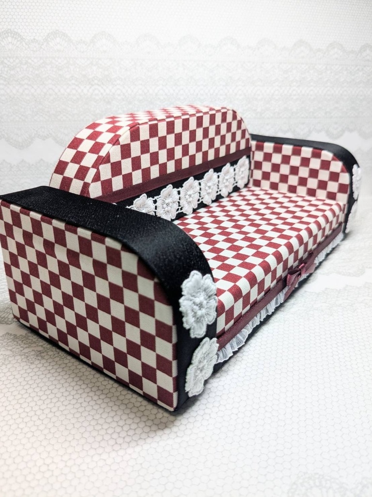 市松模様 ぬいぐるみ・おまんじゅう ソファー