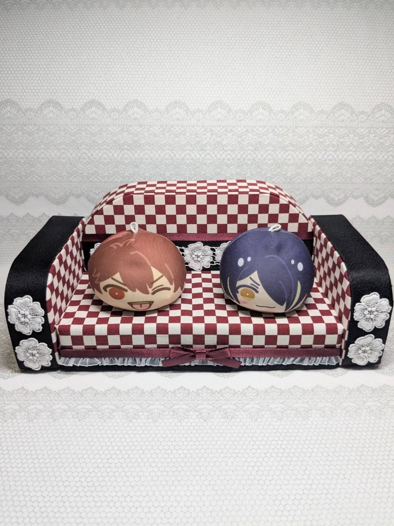市松模様 ぬいぐるみ・おまんじゅう ソファー