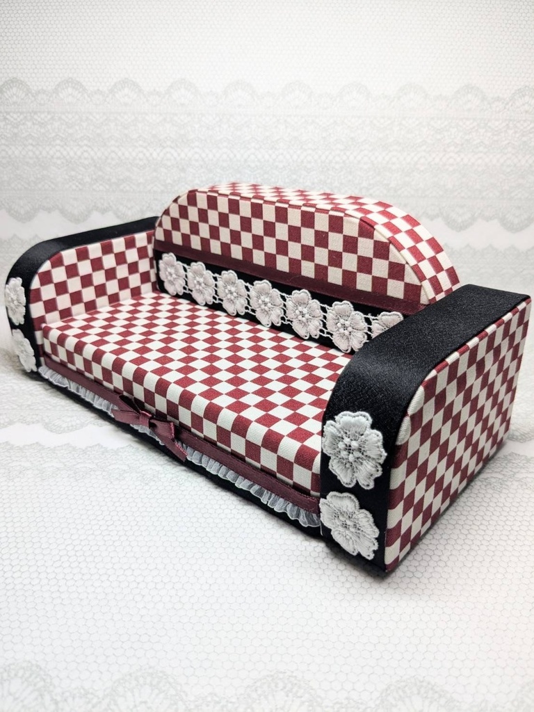 市松模様 ぬいぐるみ・おまんじゅう ソファー