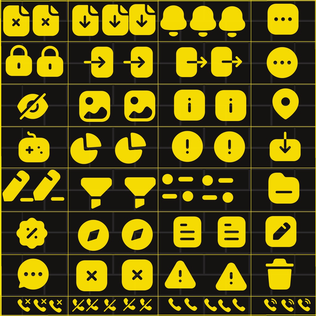 ミニマルなUIアイコン100種 | Procreate & PS対応ブラシ