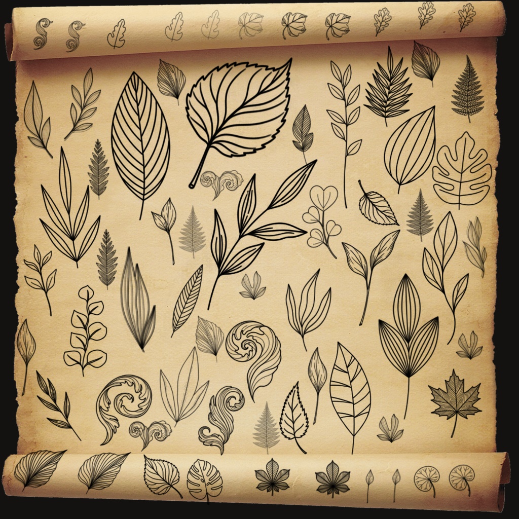 99種の葉っぱスタンプセット | Procreate & PS対応ブラシ